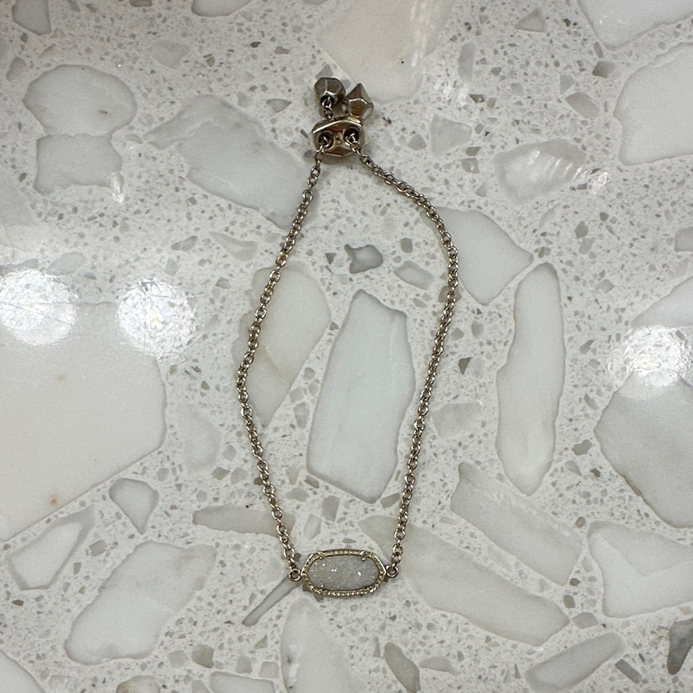 Kendra Scott Elaina gold chain bracelet in iridescent dusty One Size